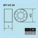 MMotors Rohreinschubventilator Serie MT-VO 90mm K210