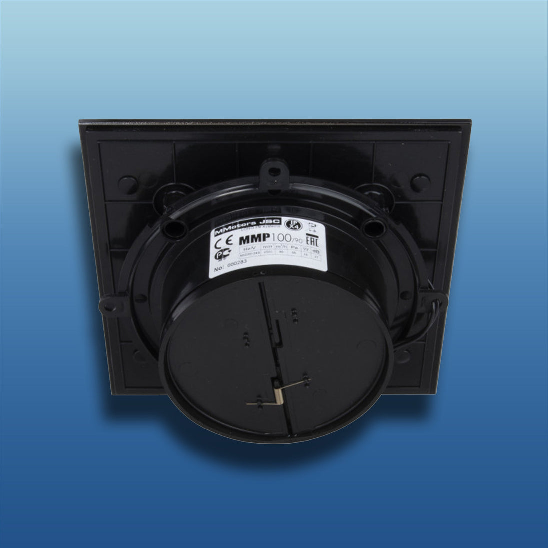 MMotors WC & Badlüfter MMP Glas schwarz glänzend Ø 100 K223.4