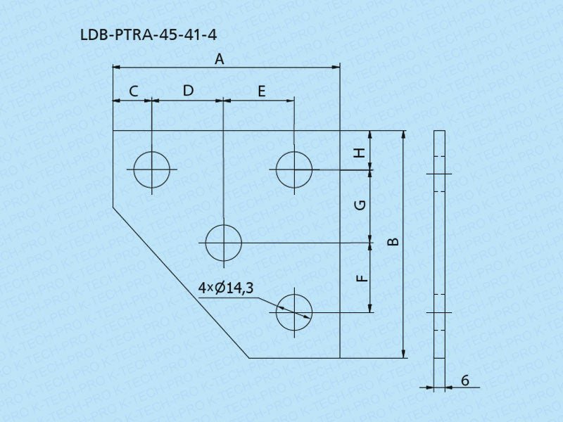 K-TECH-PRO Stützwinkel B S41 K242901
