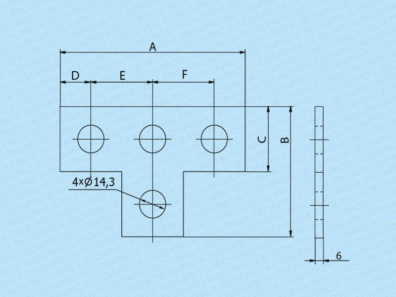 K-TECH-PRO Kreuzverbindungsplatte S41 K243401