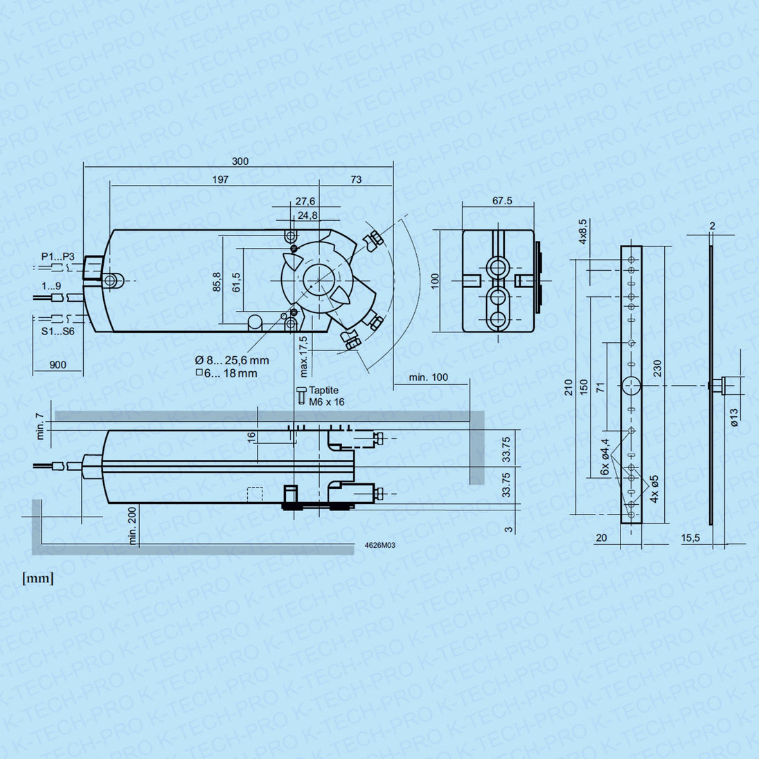 REGIN REGIN Klappenstellantrieb RDAS 18 Nm Federrücklauf K258