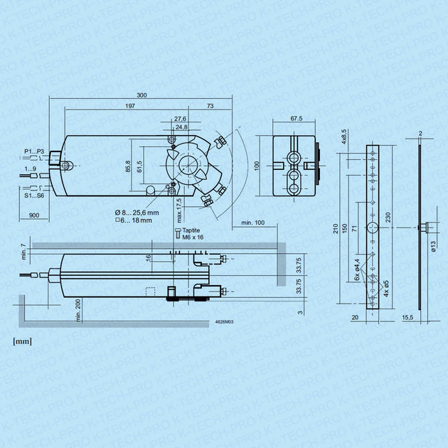 REGIN REGIN Klappenstellantrieb RDAS 18 Nm Federrücklauf K258
