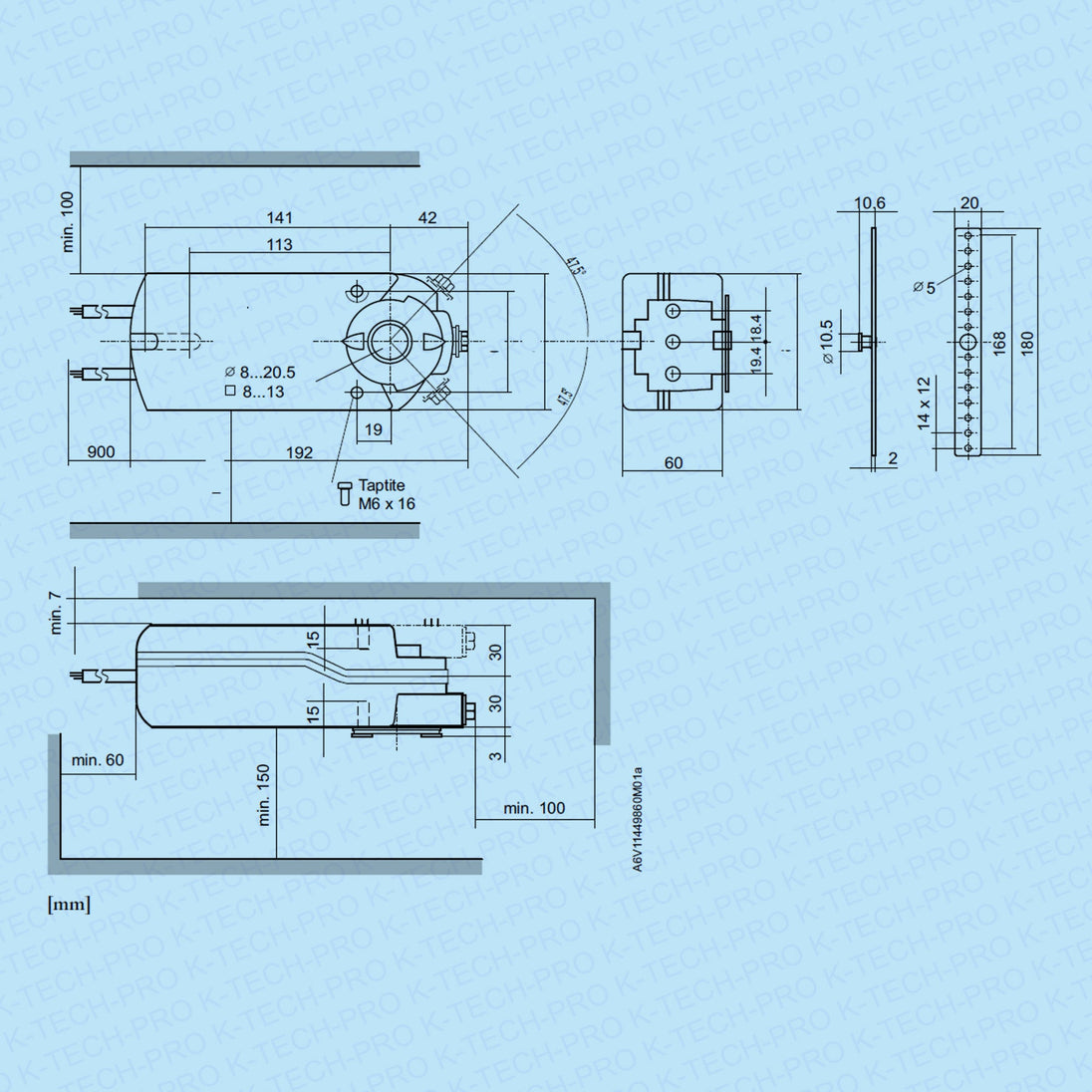 REGIN REGIN Klappenstellantrieb RDAS 20 Nm K259