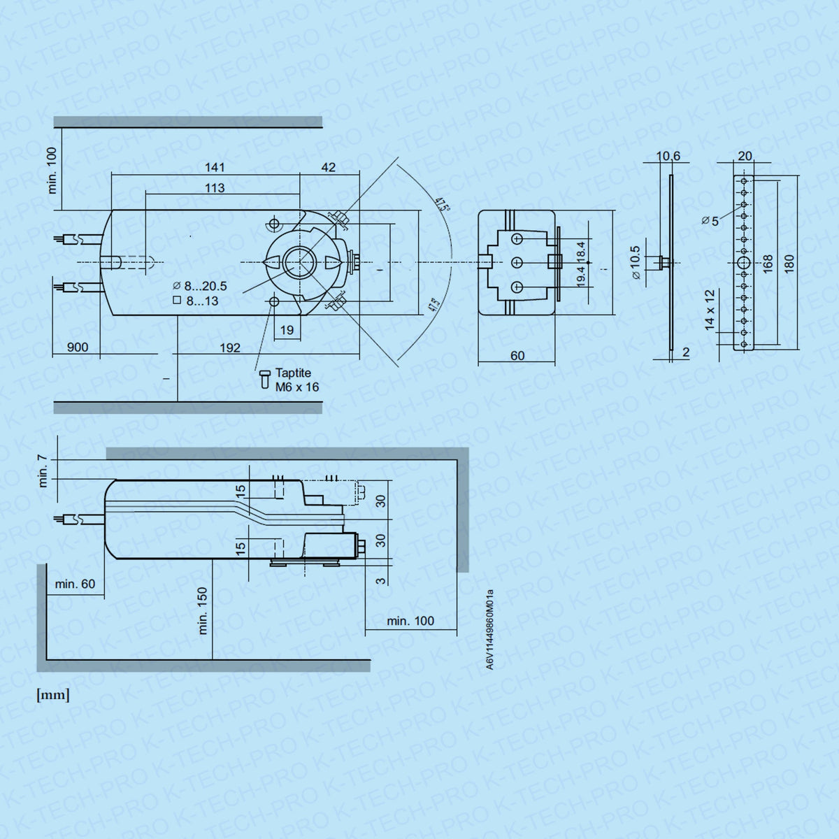 REGIN REGIN Klappenstellantrieb RDAS 20 Nm K259