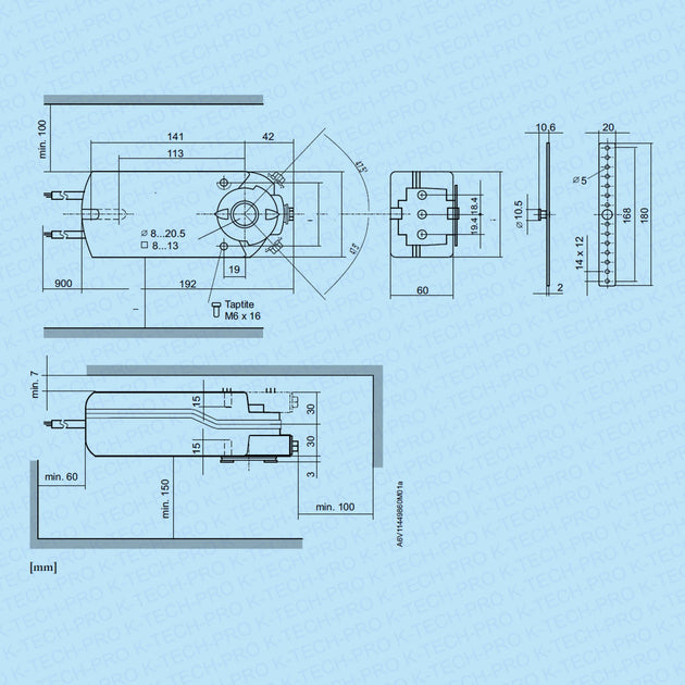 REGIN REGIN Klappenstellantrieb RDAS 20 Nm K259