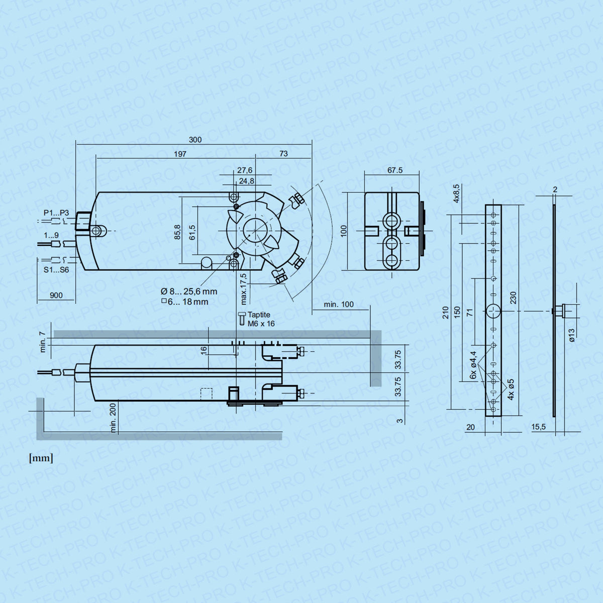 REGIN REGIN Klappenstellantrieb RDAS 35 Nm K260