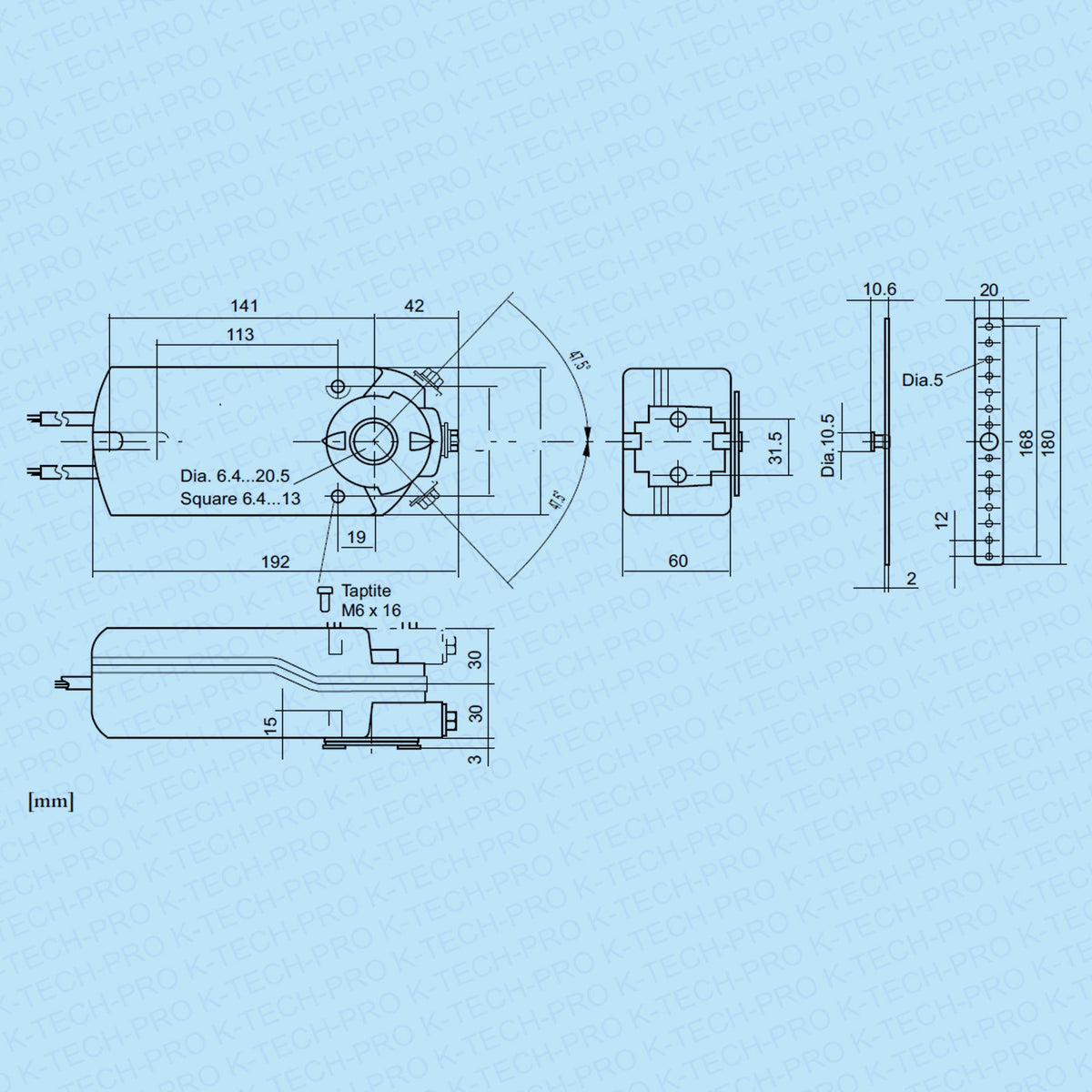 REGIN REGIN Klappenstellantrieb RDAS 7 Nm K263