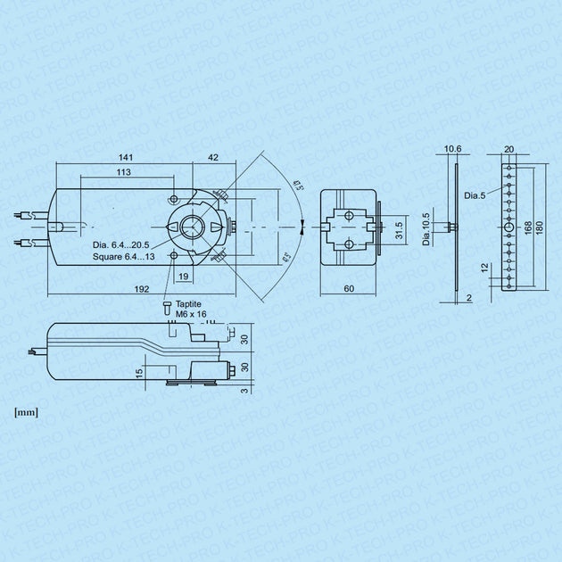 REGIN REGIN Klappenstellantrieb RDAS 7 Nm K263