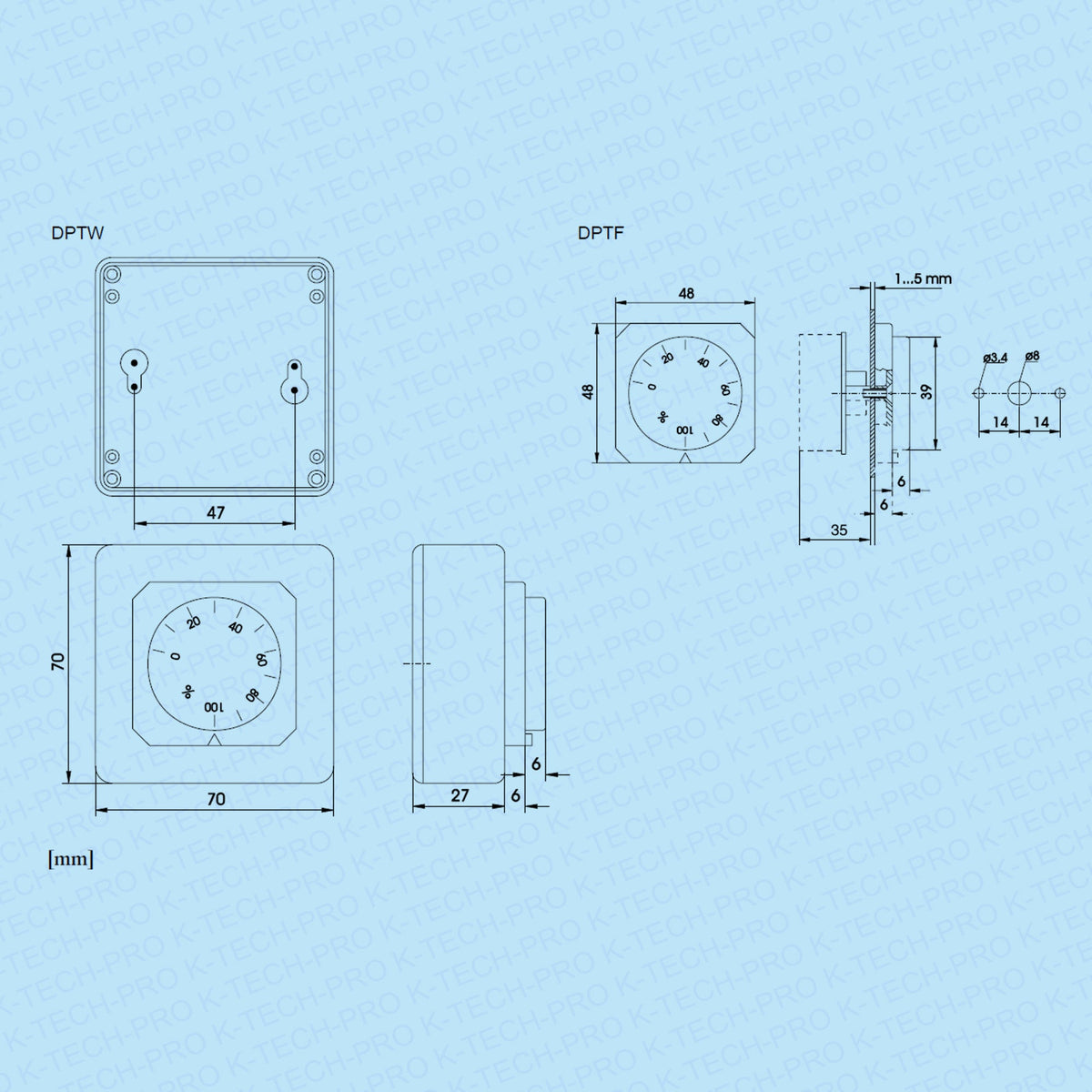 REGIN REGIN Positionsgeber für 0-10V Stellantriebe K270.1