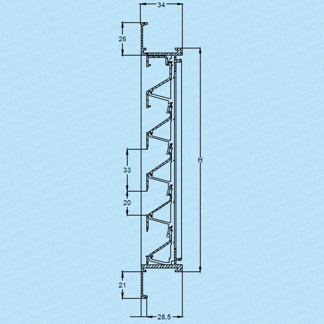 RENSON Wetterschutzgitter 411 einliegend KLAM411
