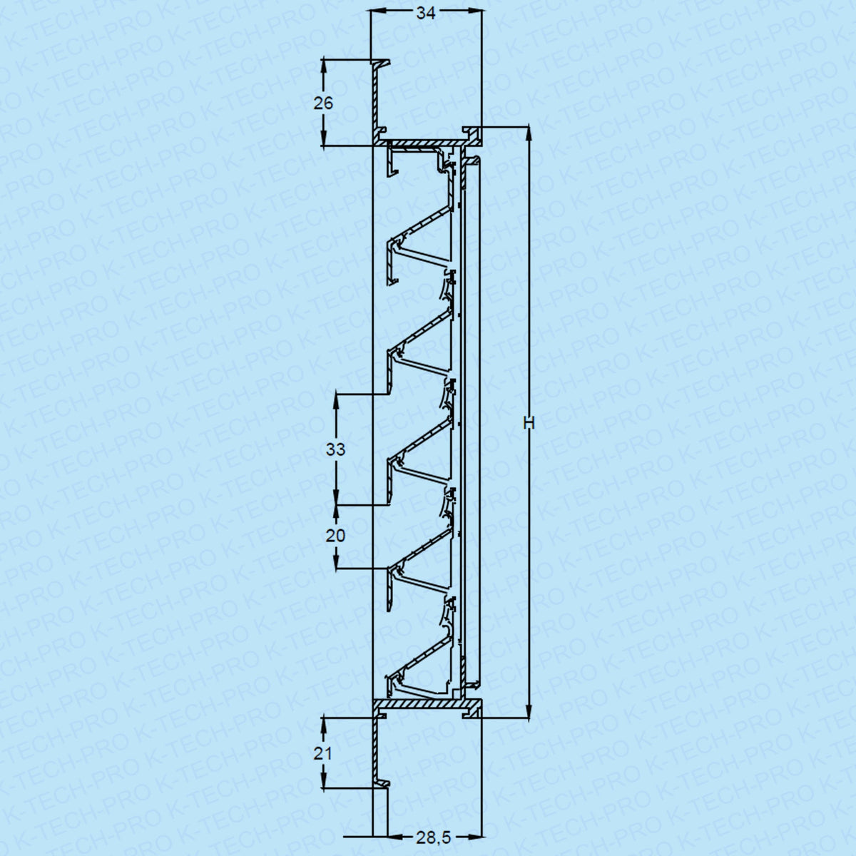 RENSON Wetterschutzgitter 411 einliegend KLAM411