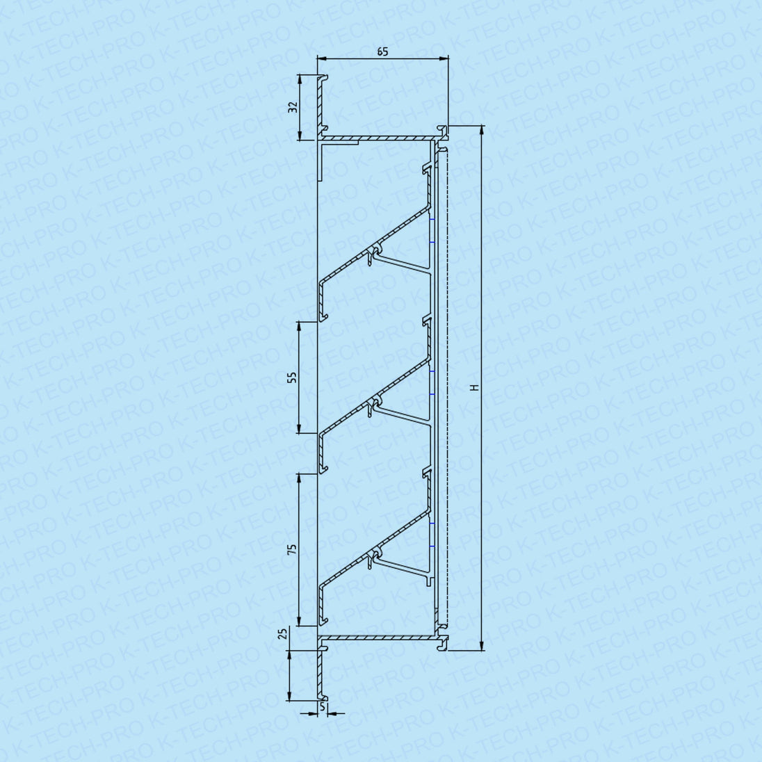 RENSON Wetterschutzgitter 457 einliegend KLAM457
